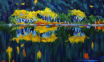 mistymountainreflection18x24